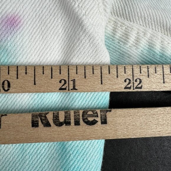 Levi's Pride Use Your Voice Jean Jacket Extra Small White Colorful Tye Dye Denim - Picture 15 of 16